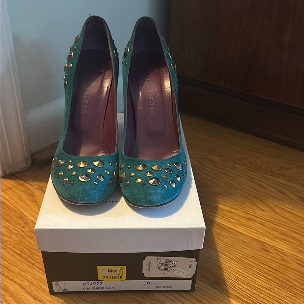 Marc Jacobs Green Studded Women's Shoes